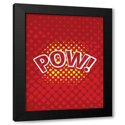 Super 1 Black Modern Wood Framed Art Print by Allen, Kimberly