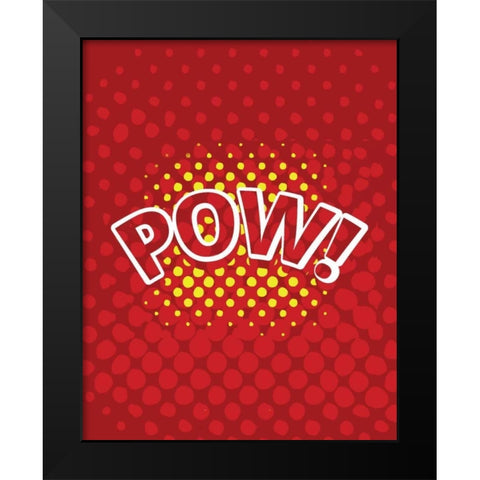 Super 1 Black Modern Wood Framed Art Print by Allen, Kimberly