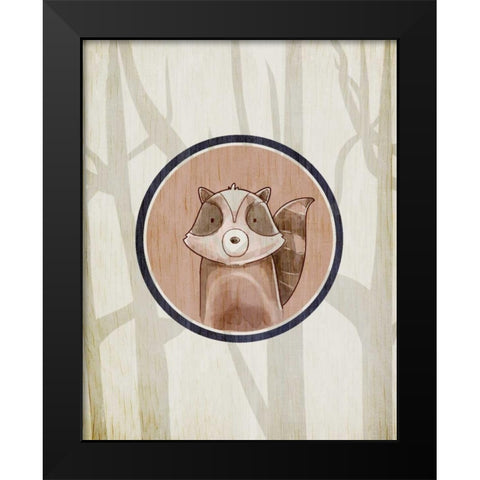 Forest Animals 1 Black Modern Wood Framed Art Print by Allen, Kimberly
