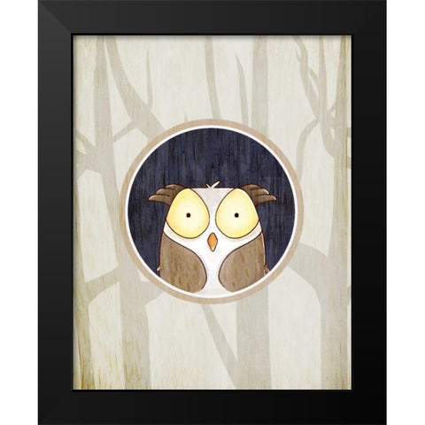 Forest Animals 2 Black Modern Wood Framed Art Print by Allen, Kimberly