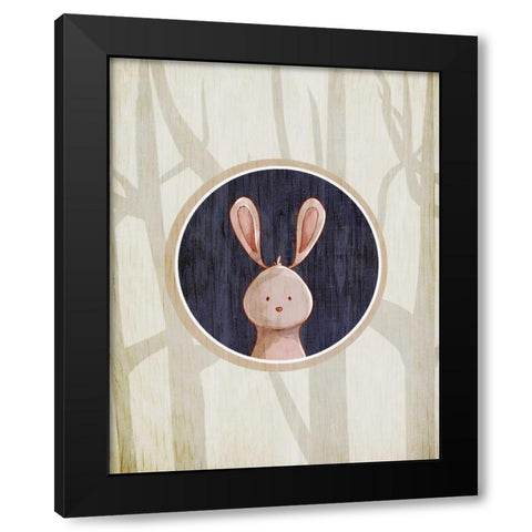 Forest Animals 4 Black Modern Wood Framed Art Print with Double Matting by Allen, Kimberly