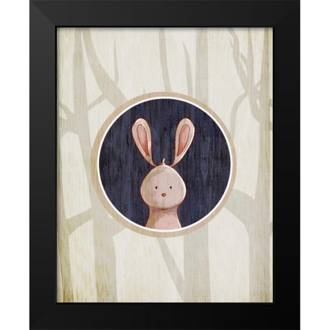 Forest Animals 4 Black Modern Wood Framed Art Print by Allen, Kimberly