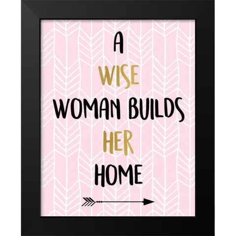 A Wise Woman Black Modern Wood Framed Art Print by Allen, Kimberly