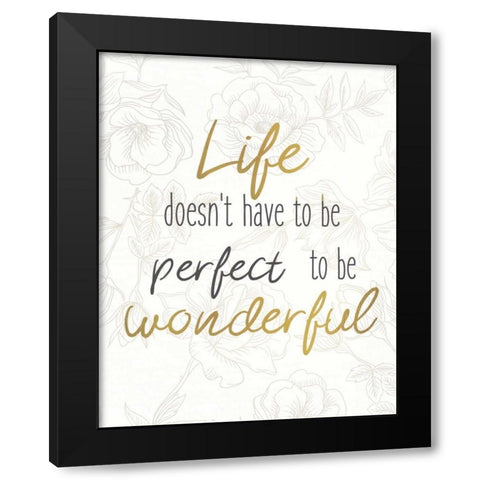 Perfect 1 Black Modern Wood Framed Art Print by Allen, Kimberly
