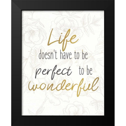 Perfect 1 Black Modern Wood Framed Art Print by Allen, Kimberly