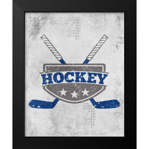 Lets Play 1 Black Modern Wood Framed Art Print by Allen, Kimberly