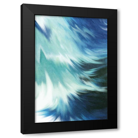 Blue Mood Black Modern Wood Framed Art Print with Double Matting by Allen, Kimberly