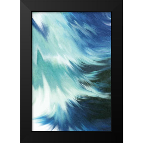 Blue Mood Black Modern Wood Framed Art Print by Allen, Kimberly