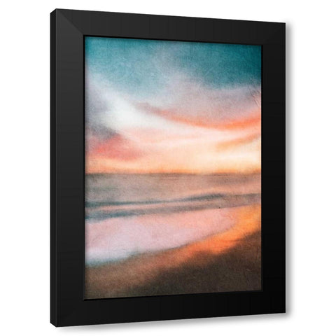 Sunset at the Beach Black Modern Wood Framed Art Print by Allen, Kimberly