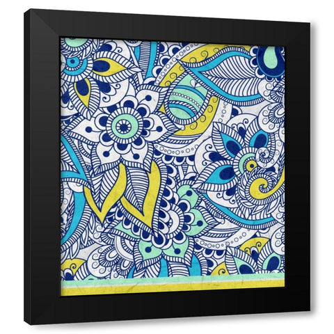 Color Me Black Modern Wood Framed Art Print with Double Matting by Allen, Kimberly