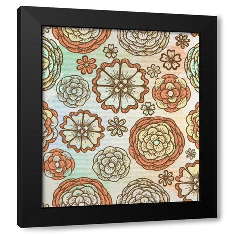 Joyful Black Modern Wood Framed Art Print by Allen, Kimberly