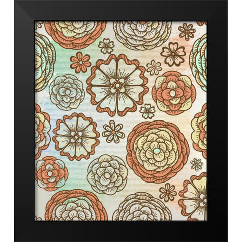 Joyful Black Modern Wood Framed Art Print by Allen, Kimberly