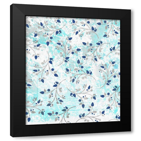 Watercolor Branches Black Modern Wood Framed Art Print with Double Matting by Allen, Kimberly