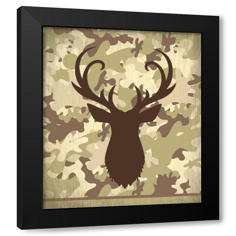 Lets go Hunting Black Modern Wood Framed Art Print with Double Matting by Allen, Kimberly