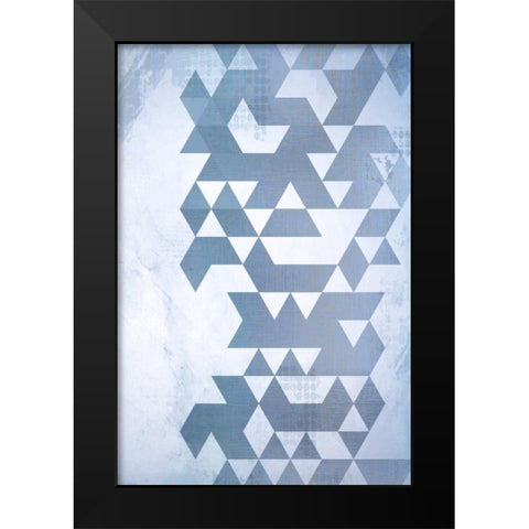 Disrupted Time Black Modern Wood Framed Art Print by Allen, Kimberly