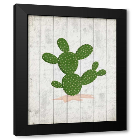 Cactus 1 Black Modern Wood Framed Art Print with Double Matting by Allen, Kimberly