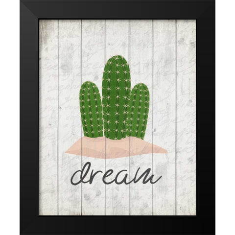 Cactus Dream Black Modern Wood Framed Art Print by Allen, Kimberly