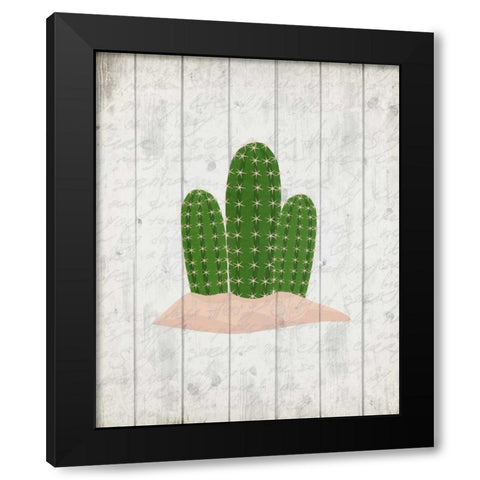 Cactus 2 Black Modern Wood Framed Art Print by Allen, Kimberly