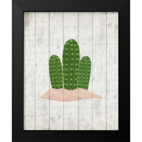 Cactus 2 Black Modern Wood Framed Art Print by Allen, Kimberly