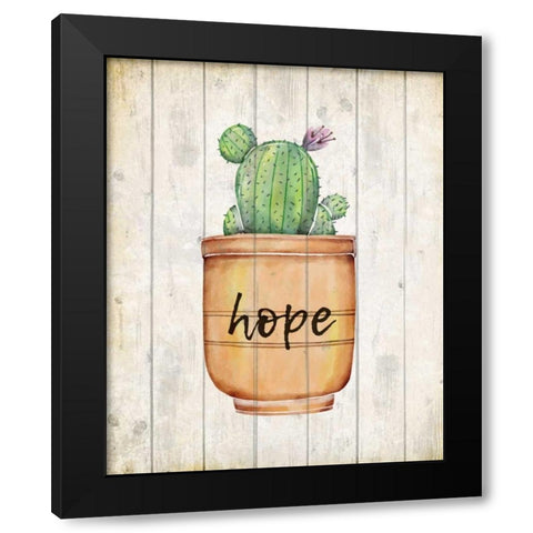 Desert Life Hope Black Modern Wood Framed Art Print with Double Matting by Allen, Kimberly