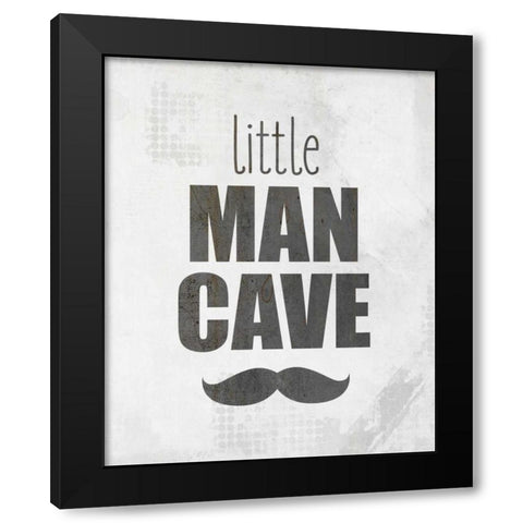 Little Man Cave Black Modern Wood Framed Art Print by Allen, Kimberly