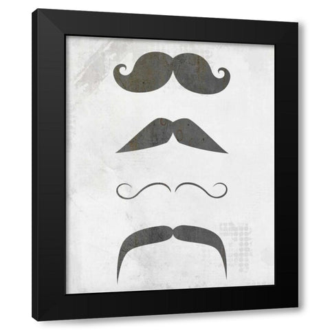 Mustache 1 Black Modern Wood Framed Art Print by Allen, Kimberly