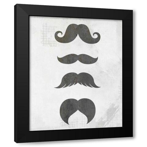 Mustache 2 Black Modern Wood Framed Art Print by Allen, Kimberly