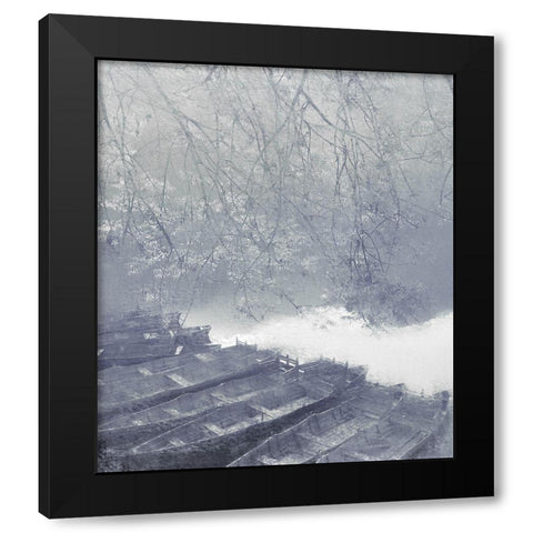 Docked Black Modern Wood Framed Art Print by Kimberly, Allen