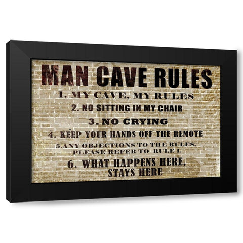 My Rules 2 Black Modern Wood Framed Art Print with Double Matting by Kimberly, Allen