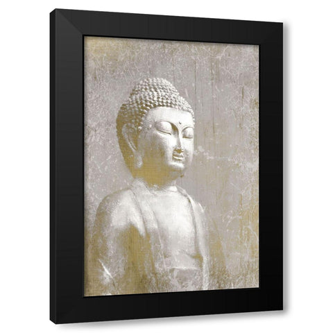 Buddha Dreams Black Modern Wood Framed Art Print with Double Matting by Kimberly, Allen