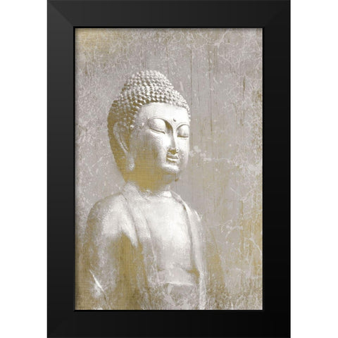 Buddha Dreams Black Modern Wood Framed Art Print by Kimberly, Allen