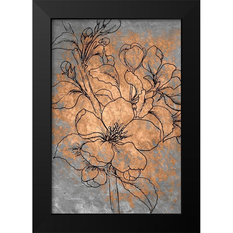 Blossoms Black Modern Wood Framed Art Print by Kimberly, Allen