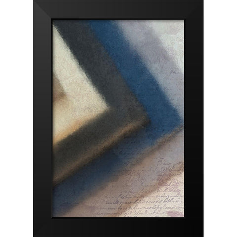 Colbalt Corner Black Modern Wood Framed Art Print by Kimberly, Allen