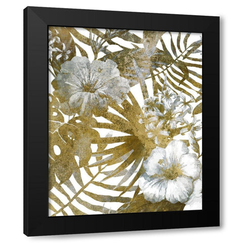 Tropic Bloom 1 Black Modern Wood Framed Art Print by Kimberly, Allen