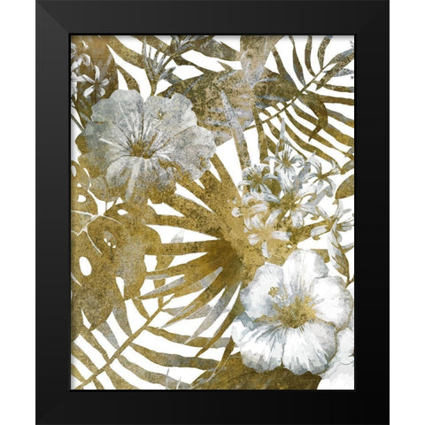 Tropic Bloom 1 Black Modern Wood Framed Art Print by Kimberly, Allen