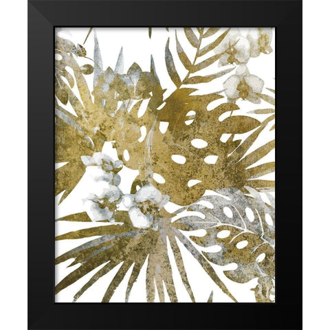 Tropic Bloom 2 Black Modern Wood Framed Art Print by Kimberly, Allen