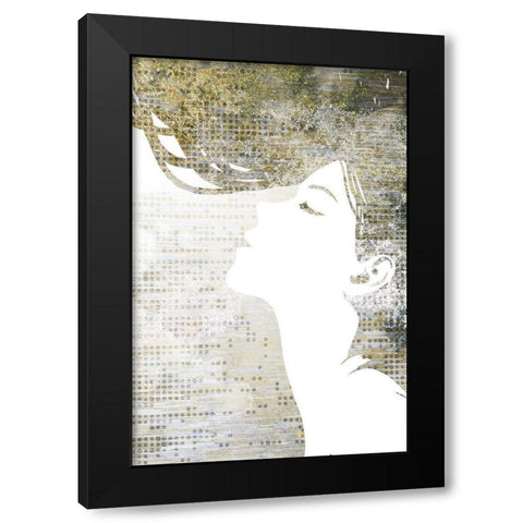 Golden Dreams 1 Black Modern Wood Framed Art Print by Kimberly, Allen