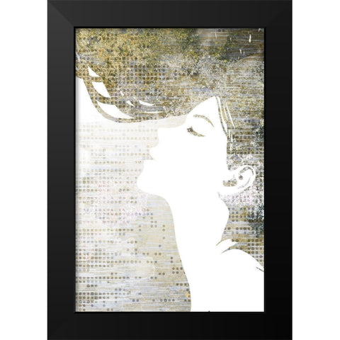 Golden Dreams 1 Black Modern Wood Framed Art Print by Kimberly, Allen