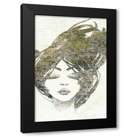 Golden Dreams 2 Black Modern Wood Framed Art Print with Double Matting by Kimberly, Allen