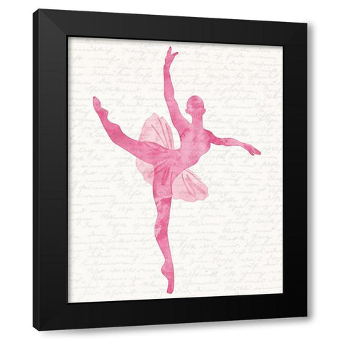 Dance 1 Black Modern Wood Framed Art Print by Kimberly, Allen