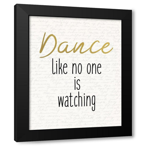 Dance 2 Black Modern Wood Framed Art Print by Kimberly, Allen