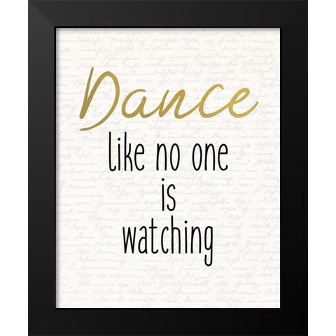 Dance 2 Black Modern Wood Framed Art Print by Kimberly, Allen