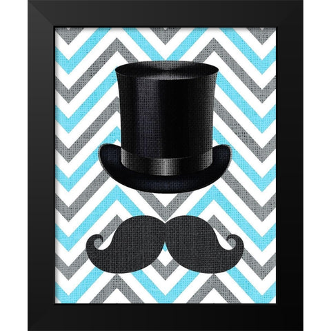 Little Man 1 Black Modern Wood Framed Art Print by Kimberly, Allen