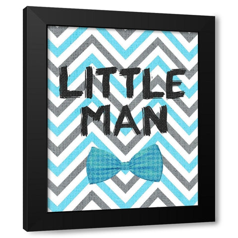 Little Man 2 Black Modern Wood Framed Art Print by Kimberly, Allen