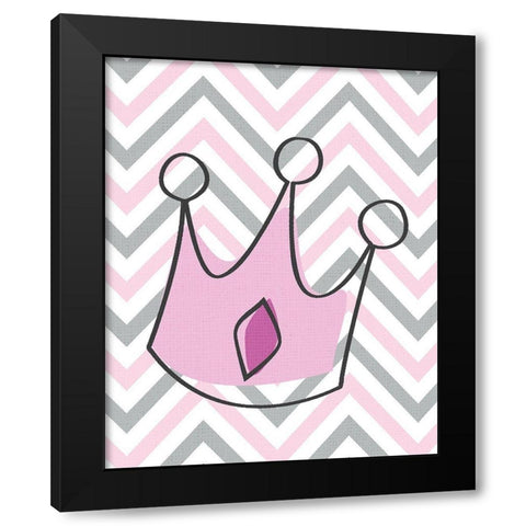 Little Princess 1 Black Modern Wood Framed Art Print with Double Matting by Kimberly, Allen