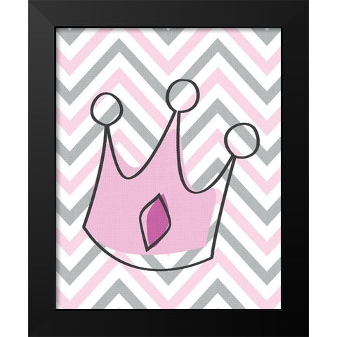 Little Princess 1 Black Modern Wood Framed Art Print by Kimberly, Allen