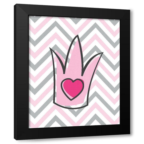 Little Princess 3 Black Modern Wood Framed Art Print by Kimberly, Allen
