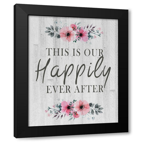 This is Our Black Modern Wood Framed Art Print by Kimberly, Allen