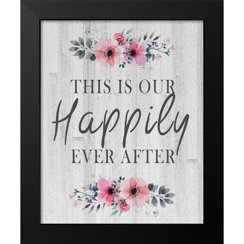 This is Our Black Modern Wood Framed Art Print by Kimberly, Allen