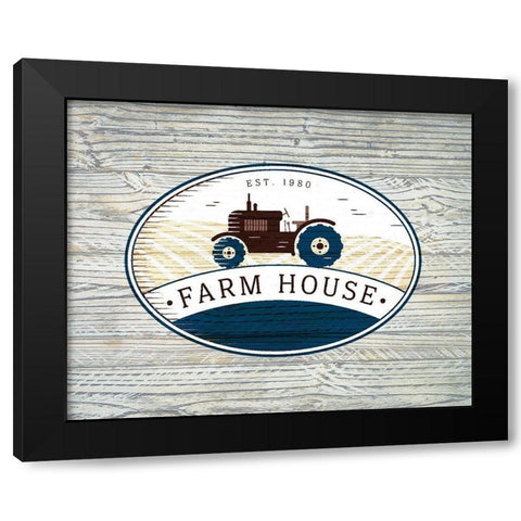Farm House Black Modern Wood Framed Art Print by Kimberly, Allen